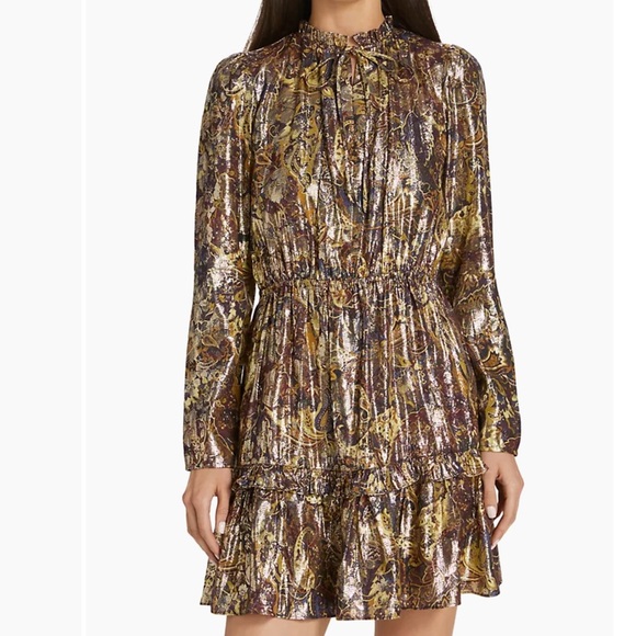 ba&sh Dresses & Skirts - ba&sh | Capi Metallic Minidress | Size M | New with tags